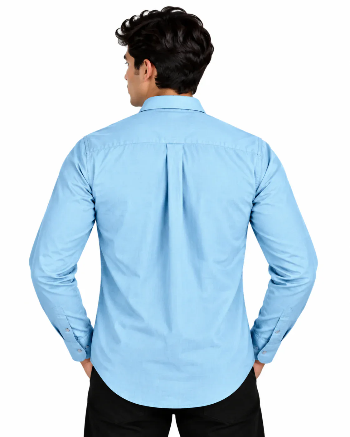 Everyday Luxury Linen in Sea Blue — back
