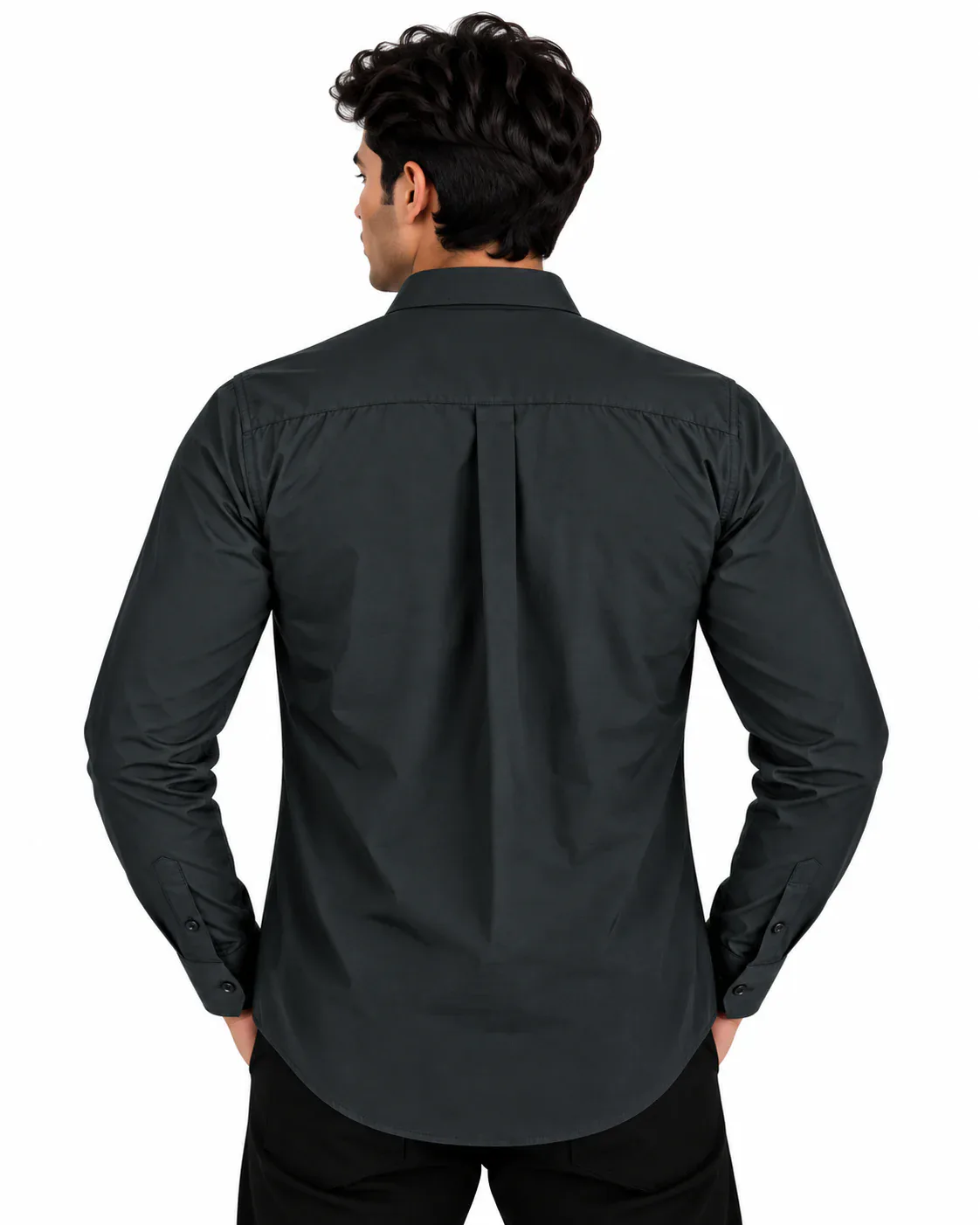 Luxury Shirt in Power Black — back