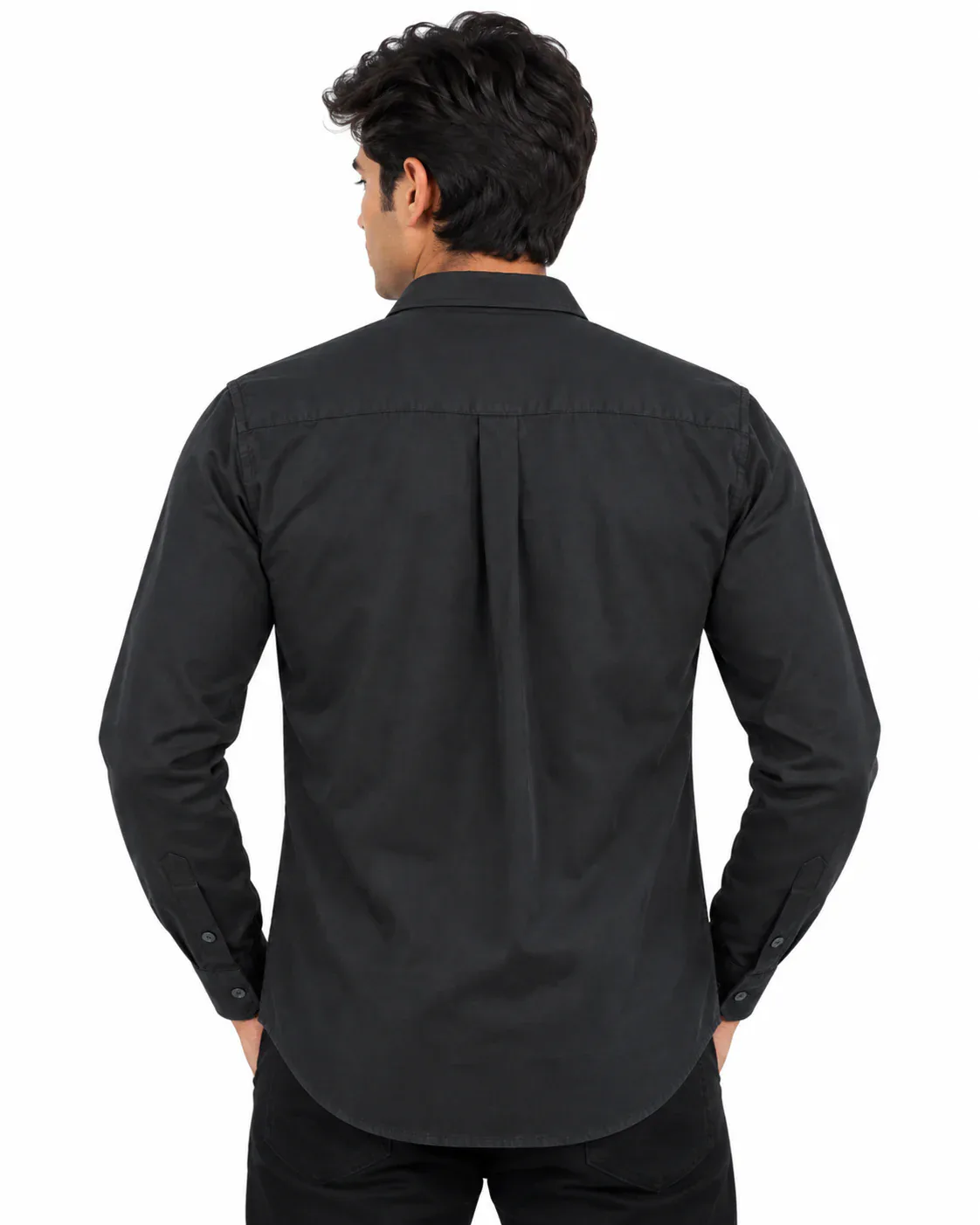 Utility Shirt in Black — back